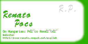 renato pocs business card